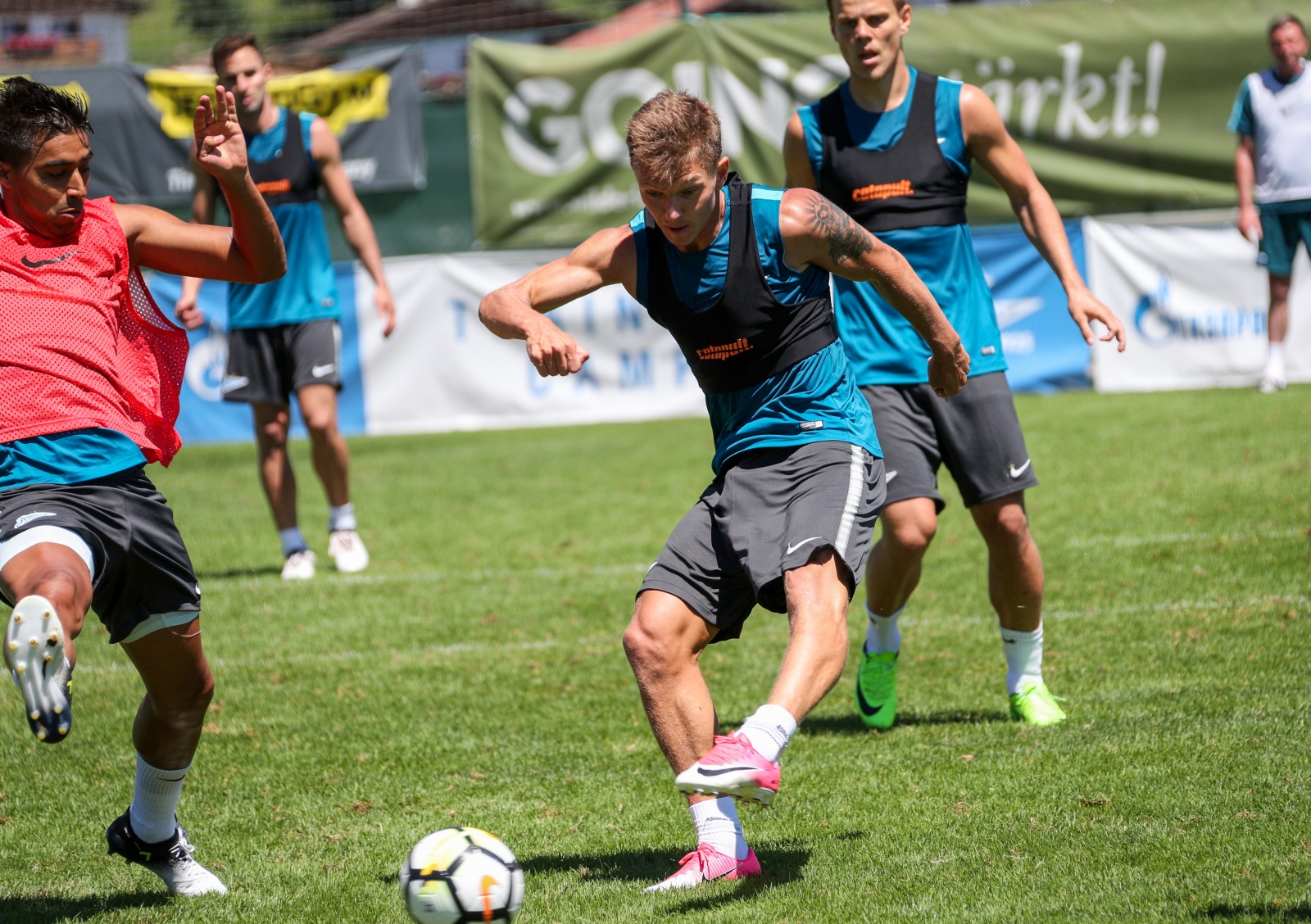 «Газпром»-тренировочные сборы в Австрии: 26 июня, утренняя тренировка