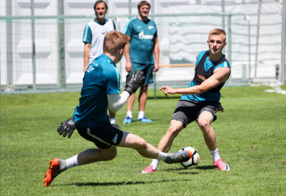 «Газпром»-тренировочные сборы в Австрии: 26 июня, утренняя тренировка