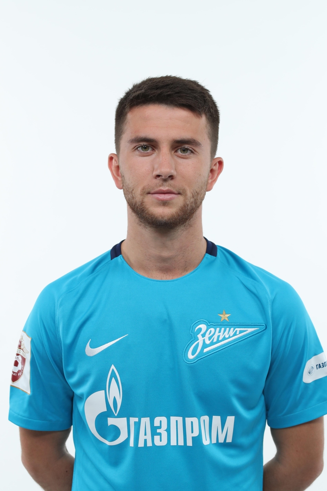 Фотосессия футболистов и тренеров основного состава ФК «Зенит» сезона 2017/2018