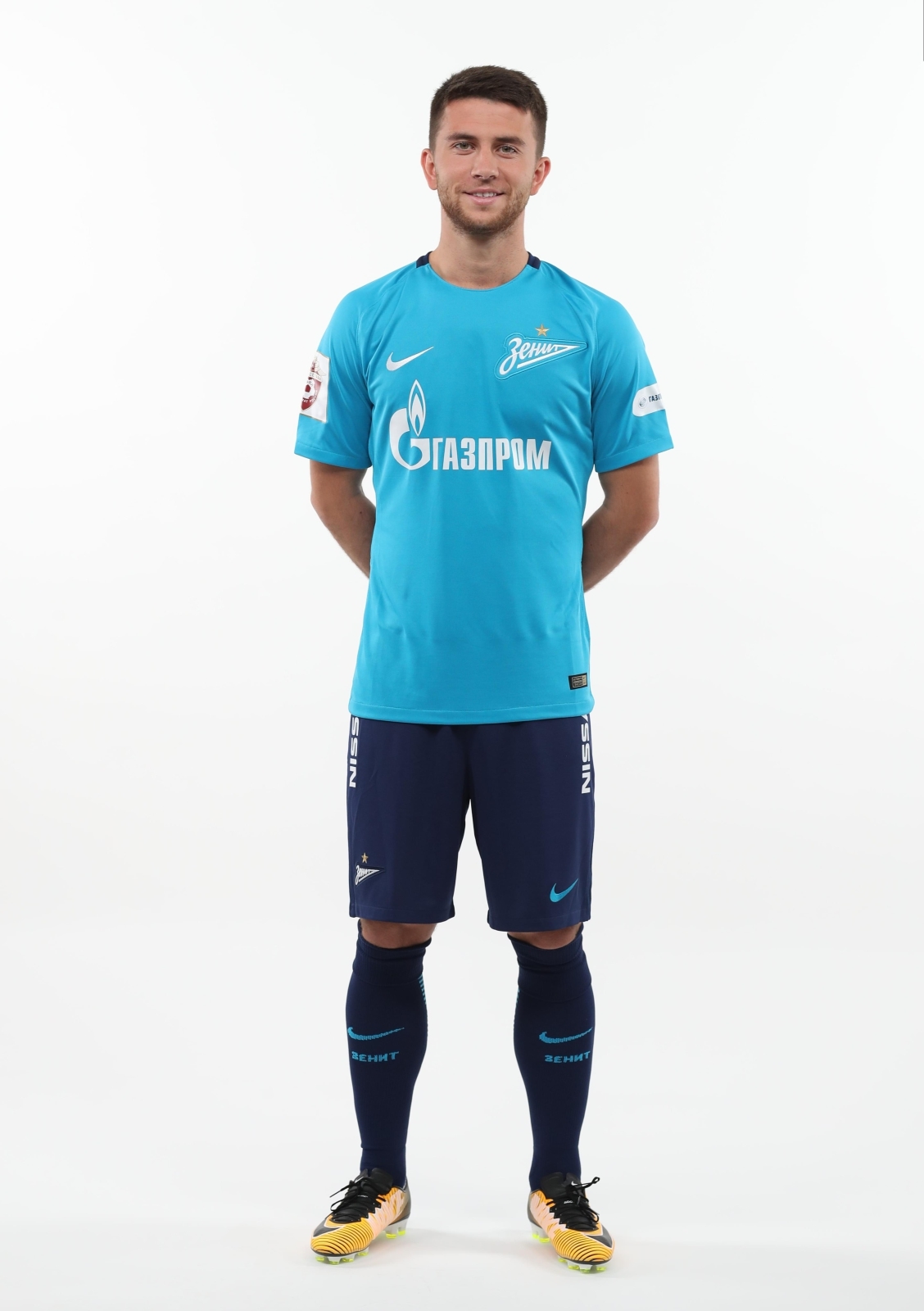 Фотосессия футболистов и тренеров основного состава ФК «Зенит» сезона 2017/2018