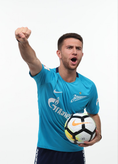 Фотосессия футболистов и тренеров основного состава ФК «Зенит» сезона 2017/2018