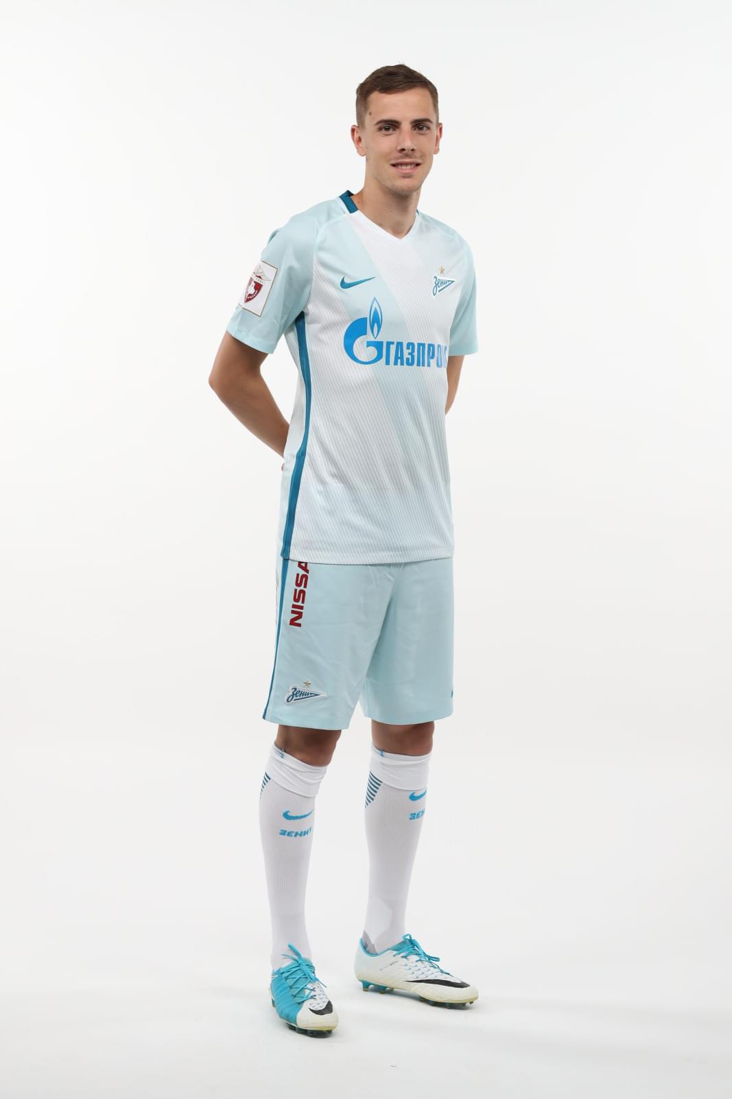 Фотосессия футболистов и тренеров основного состава ФК «Зенит» сезона 2017/2018