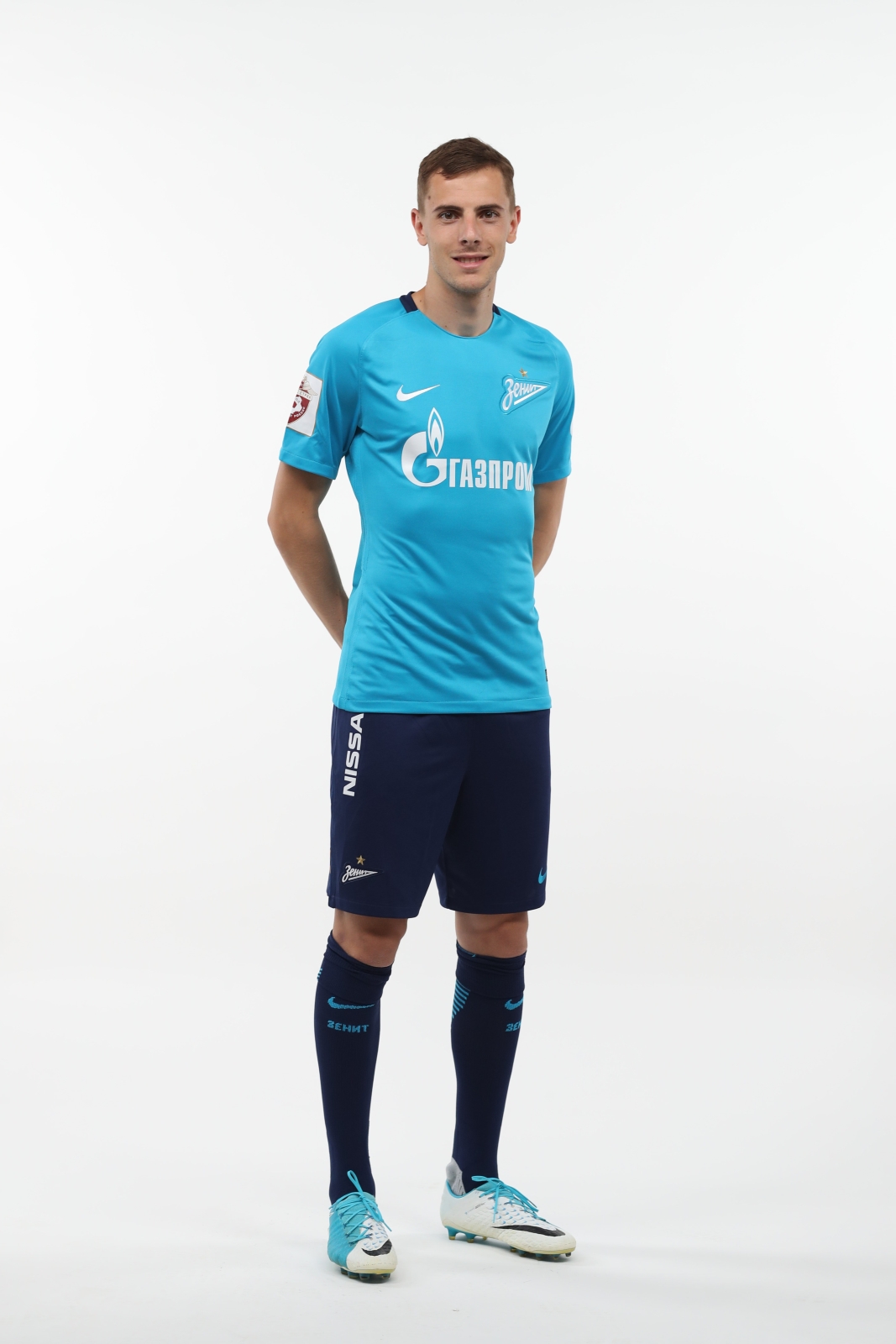 Фотосессия футболистов и тренеров основного состава ФК «Зенит» сезона 2017/2018