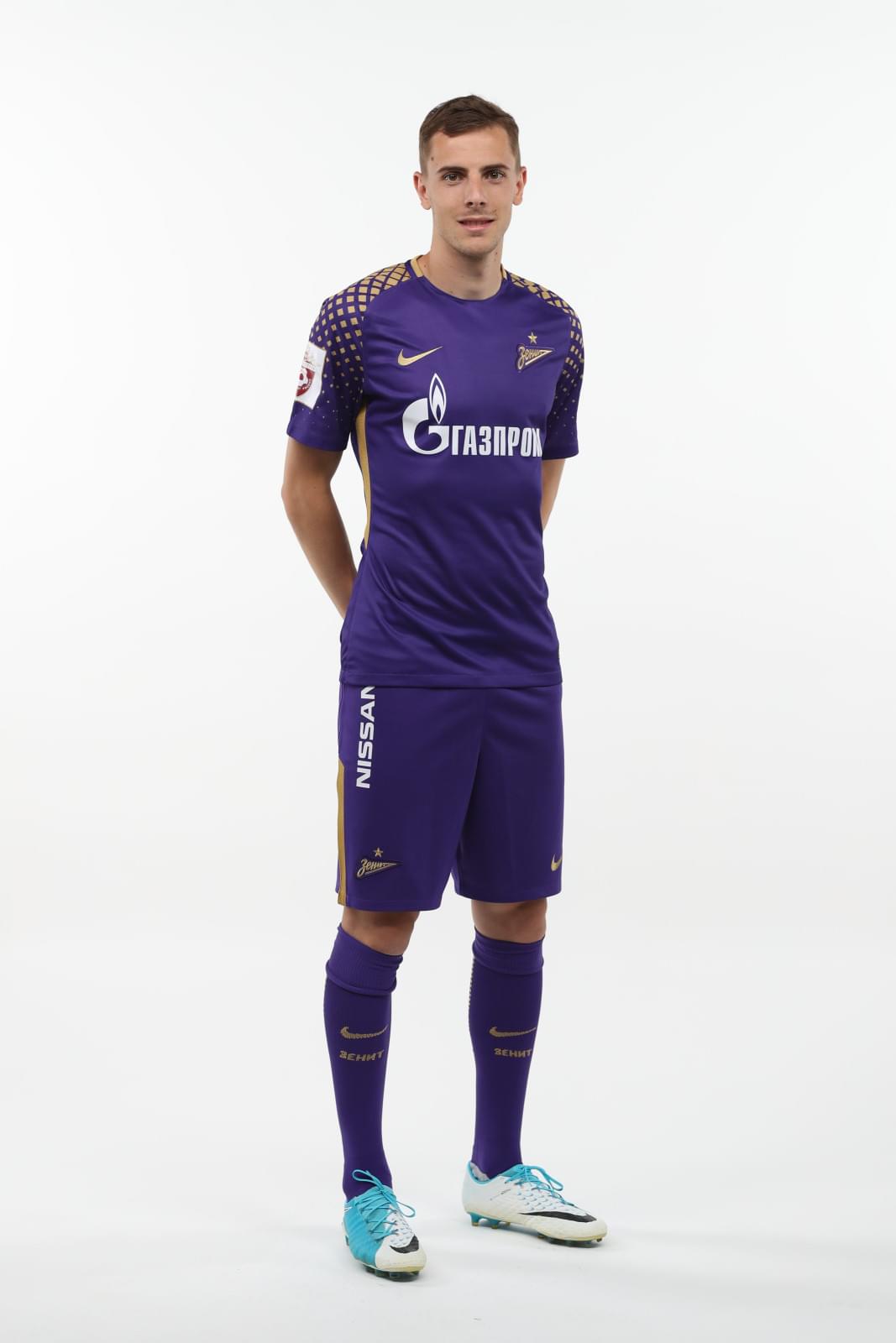 Фотосессия футболистов и тренеров основного состава ФК «Зенит» сезона 2017/2018