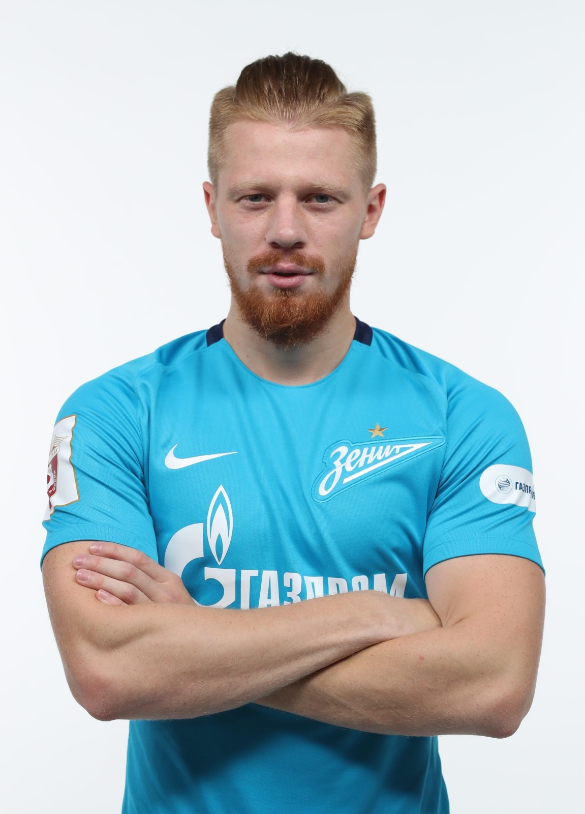 Фотосессия футболистов и тренеров основного состава ФК «Зенит» сезона 2017/2018