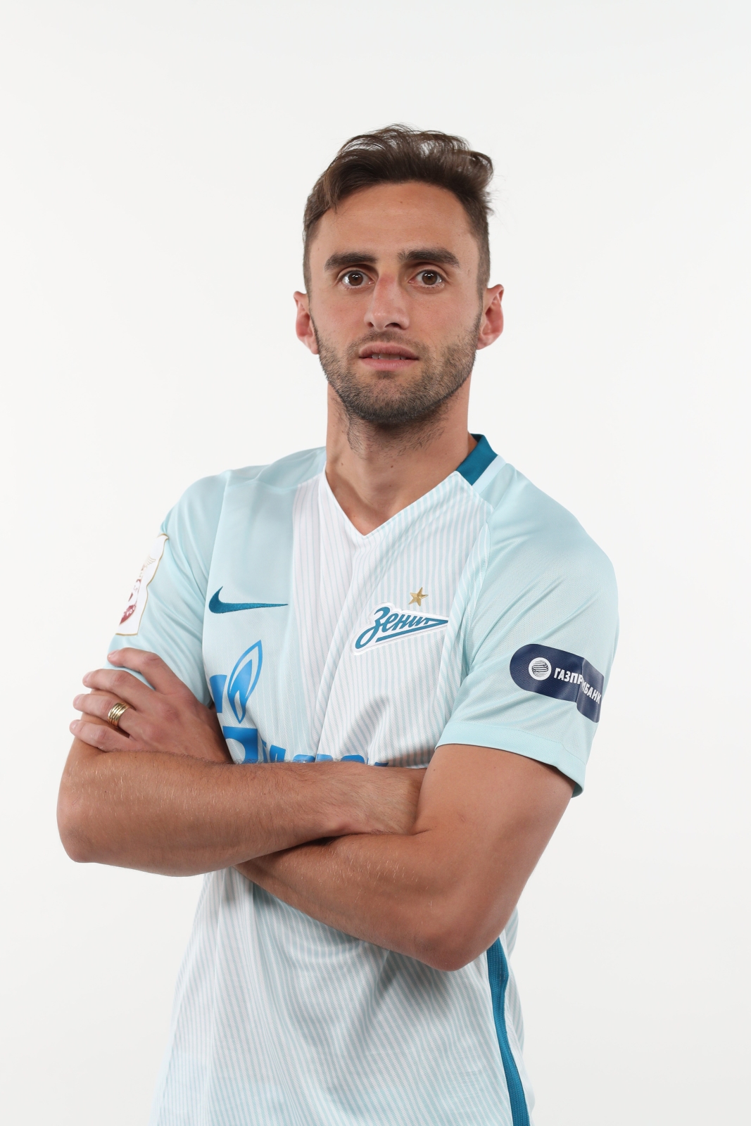 Фотосессия футболистов и тренеров основного состава ФК «Зенит» сезона 2017/2018