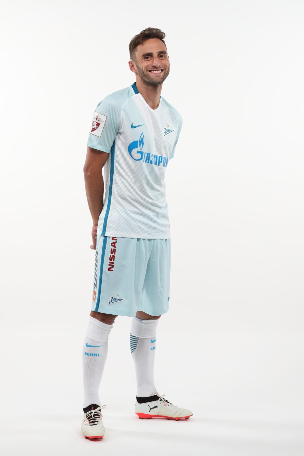 Фотосессия футболистов и тренеров основного состава ФК «Зенит» сезона 2017/2018