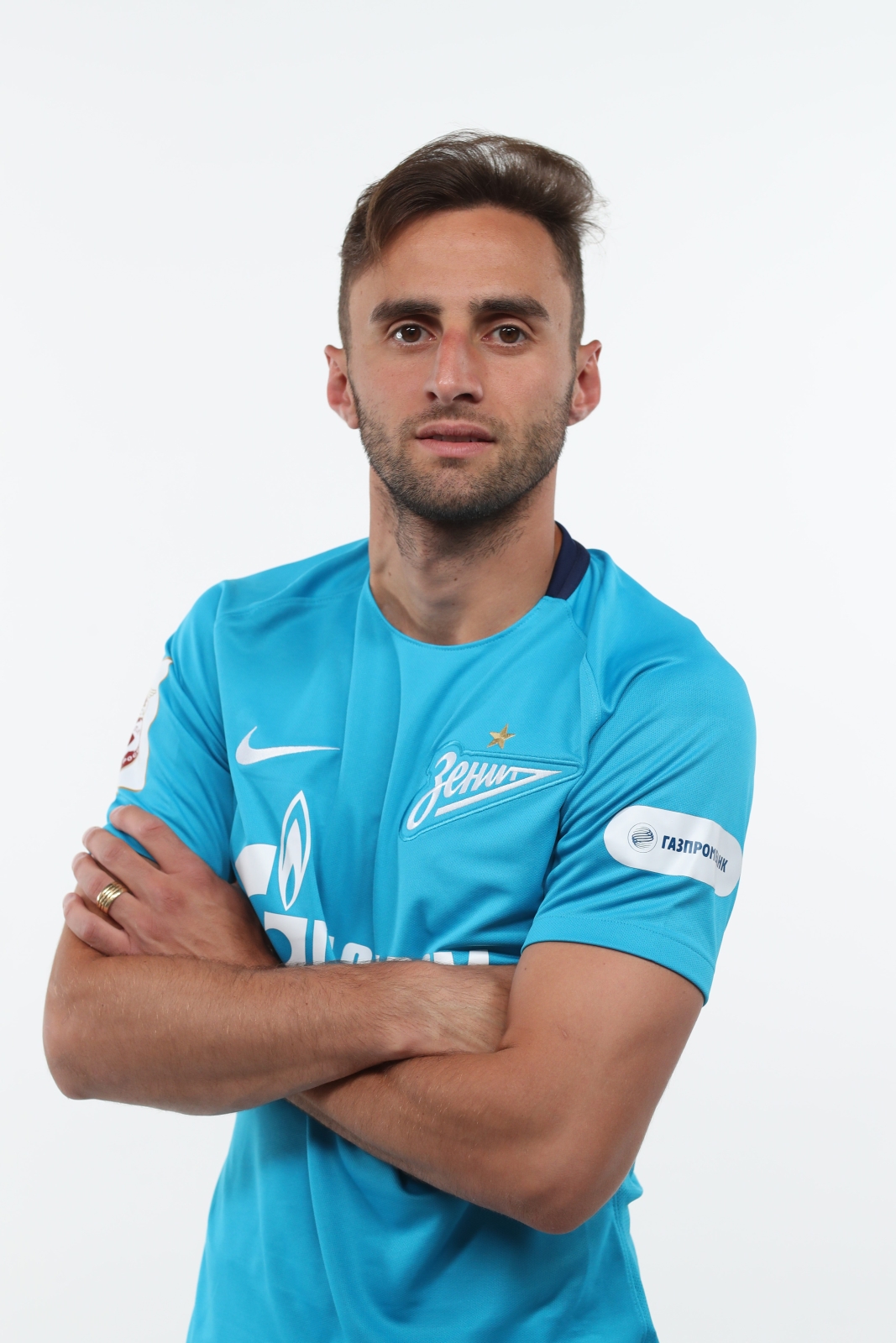 Фотосессия футболистов и тренеров основного состава ФК «Зенит» сезона 2017/2018