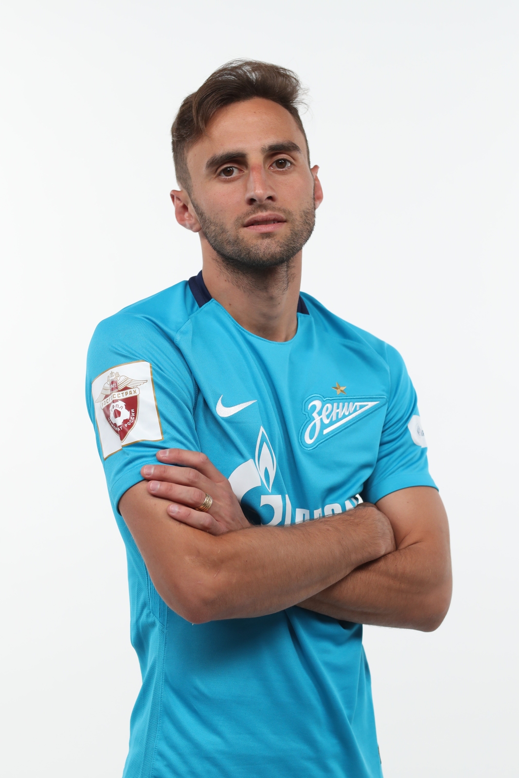 Фотосессия футболистов и тренеров основного состава ФК «Зенит» сезона 2017/2018