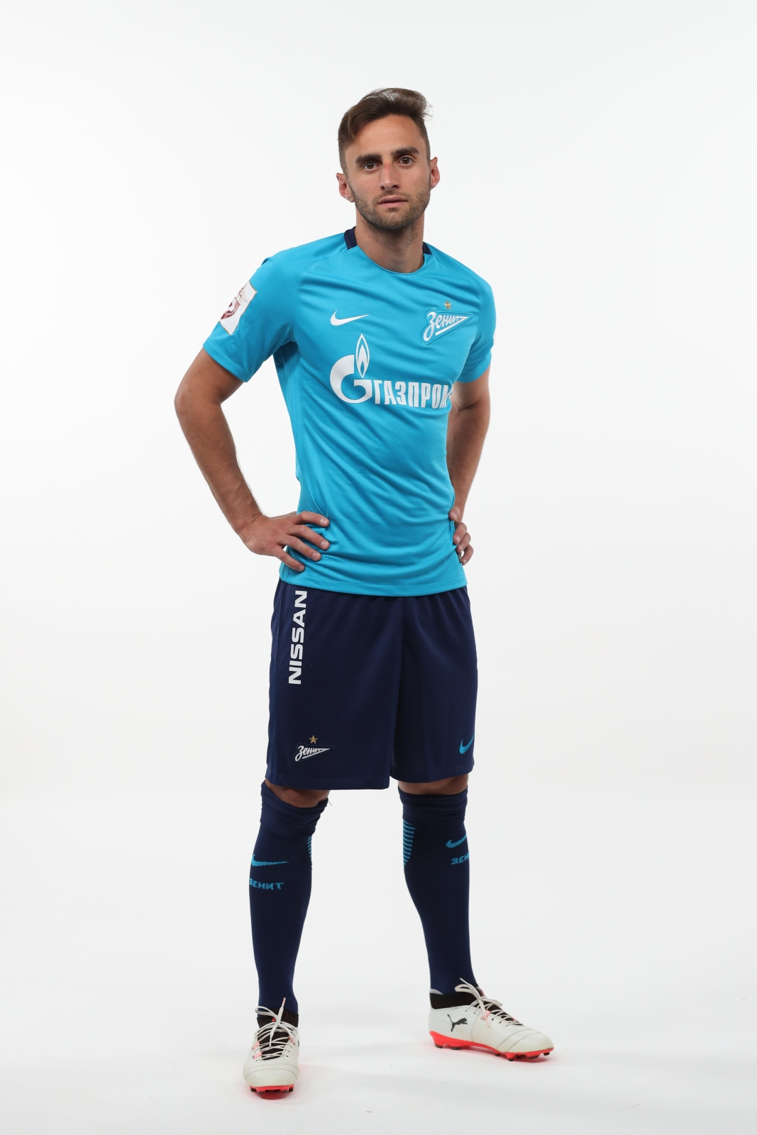 Фотосессия футболистов и тренеров основного состава ФК «Зенит» сезона 2017/2018