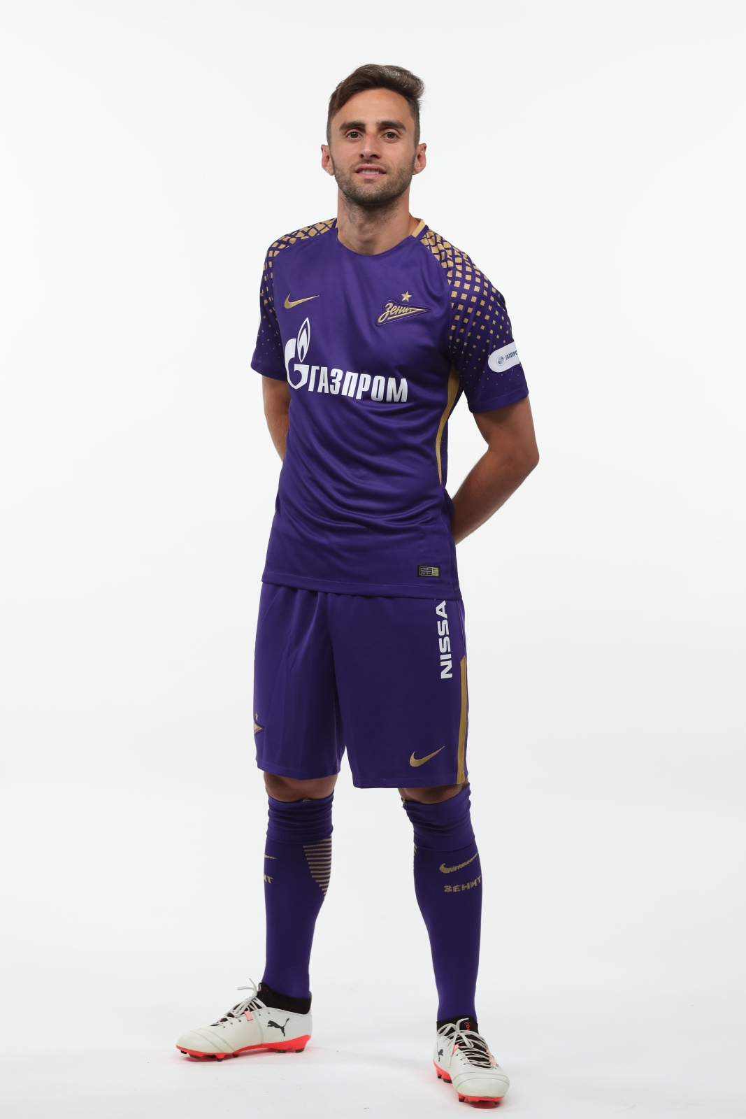 Фотосессия футболистов и тренеров основного состава ФК «Зенит» сезона 2017/2018