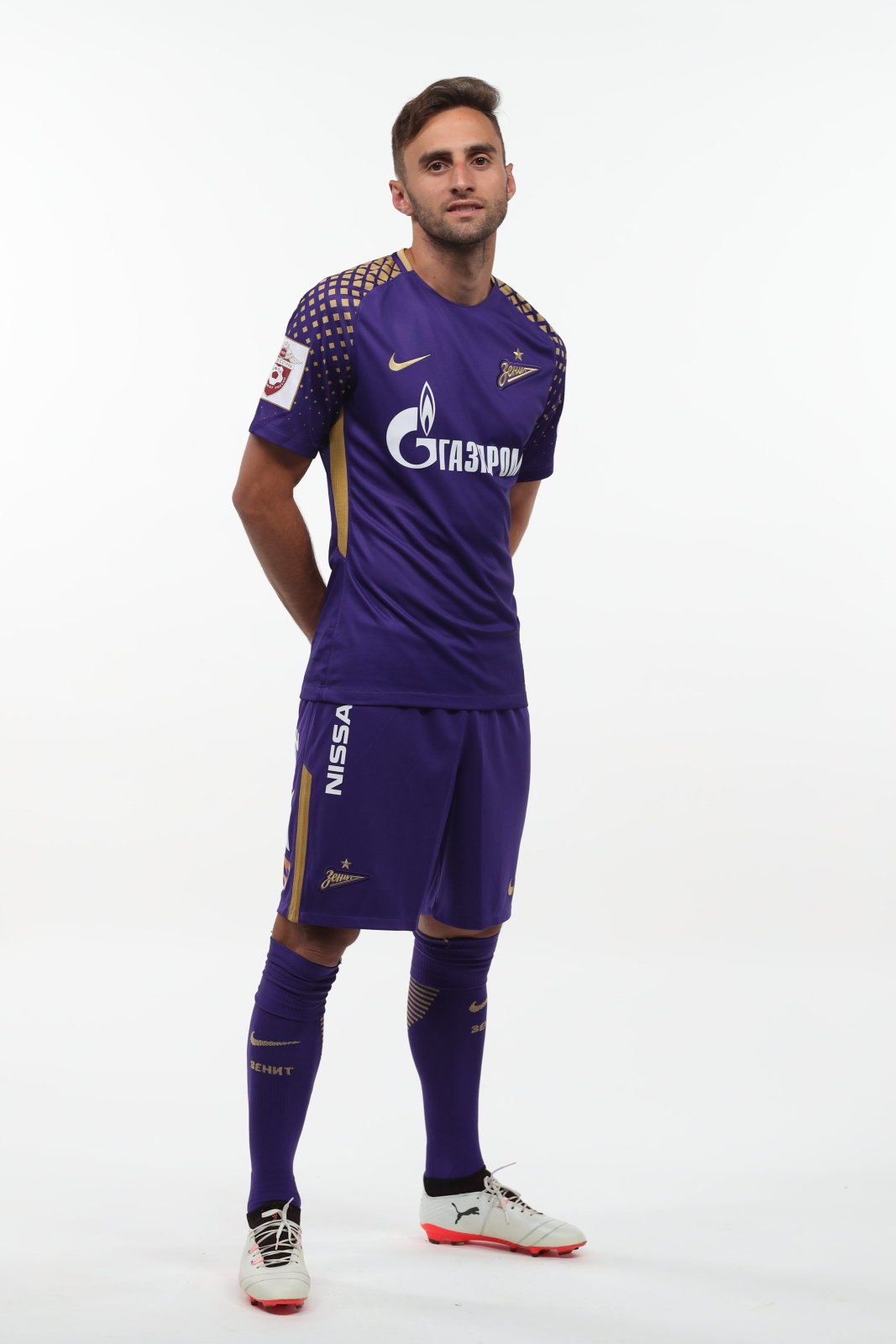 Фотосессия футболистов и тренеров основного состава ФК «Зенит» сезона 2017/2018