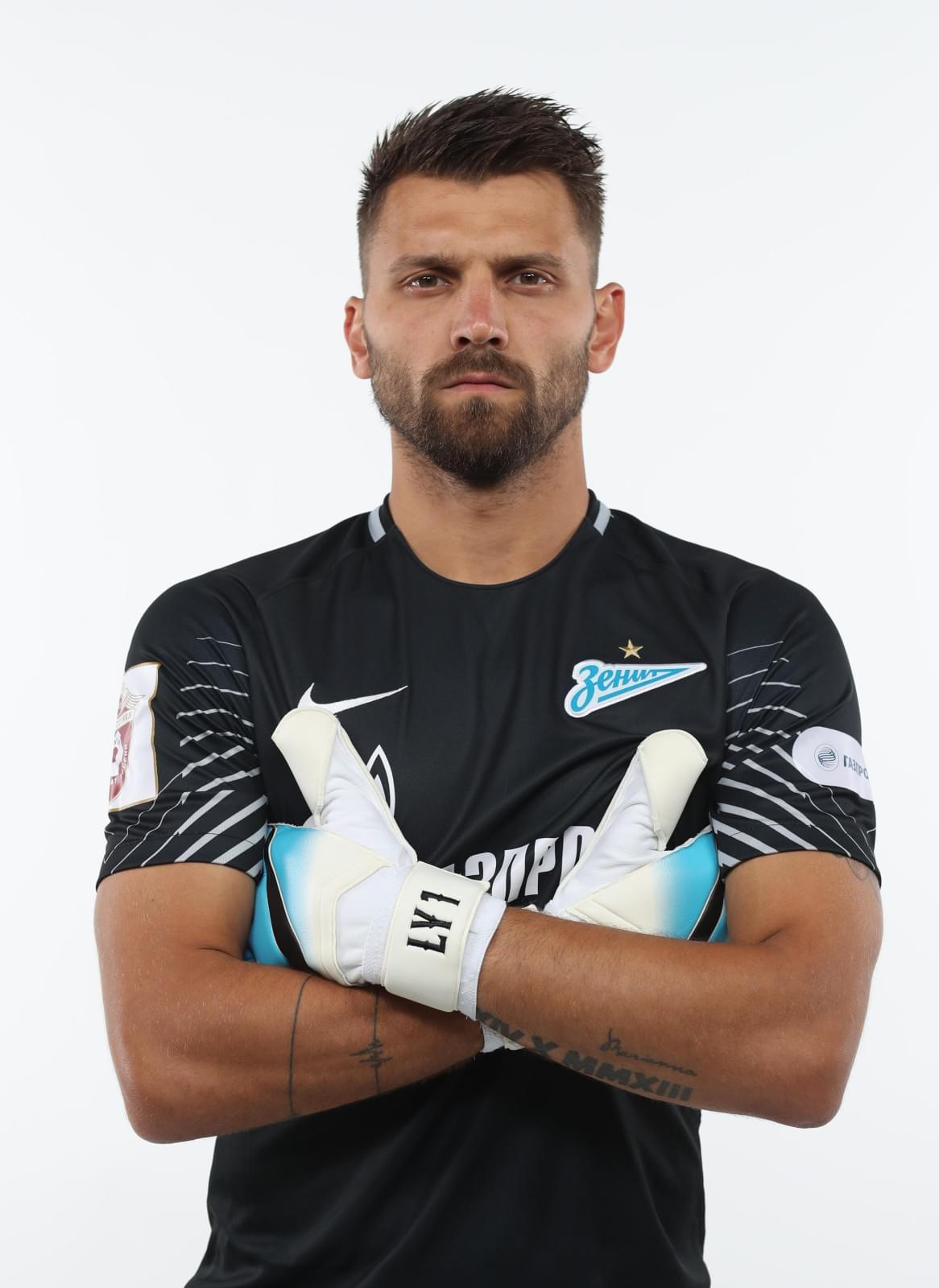 Фотосессия футболистов и тренеров основного состава ФК «Зенит» сезона 2017/2018