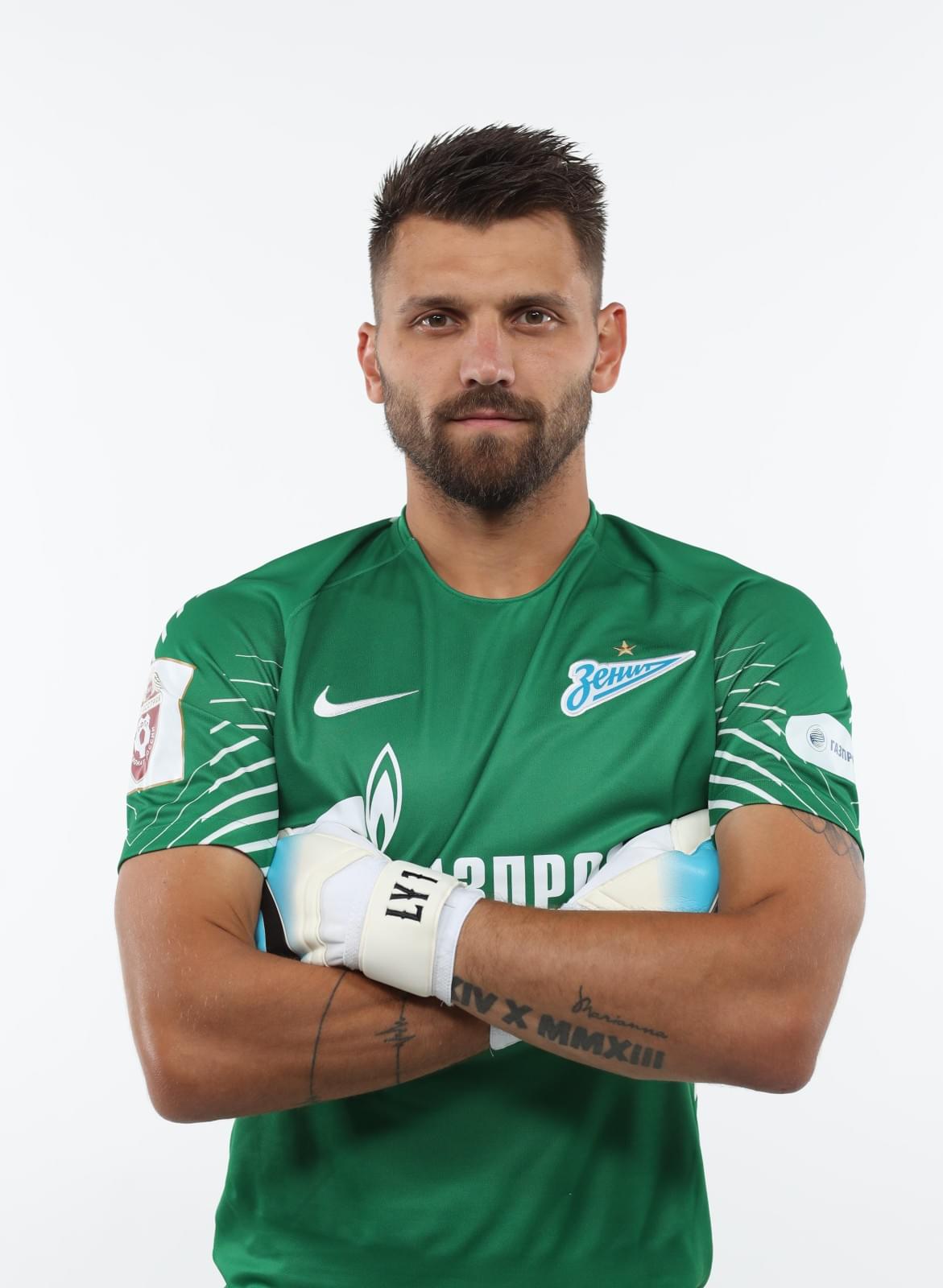 Фотосессия футболистов и тренеров основного состава ФК «Зенит» сезона 2017/2018