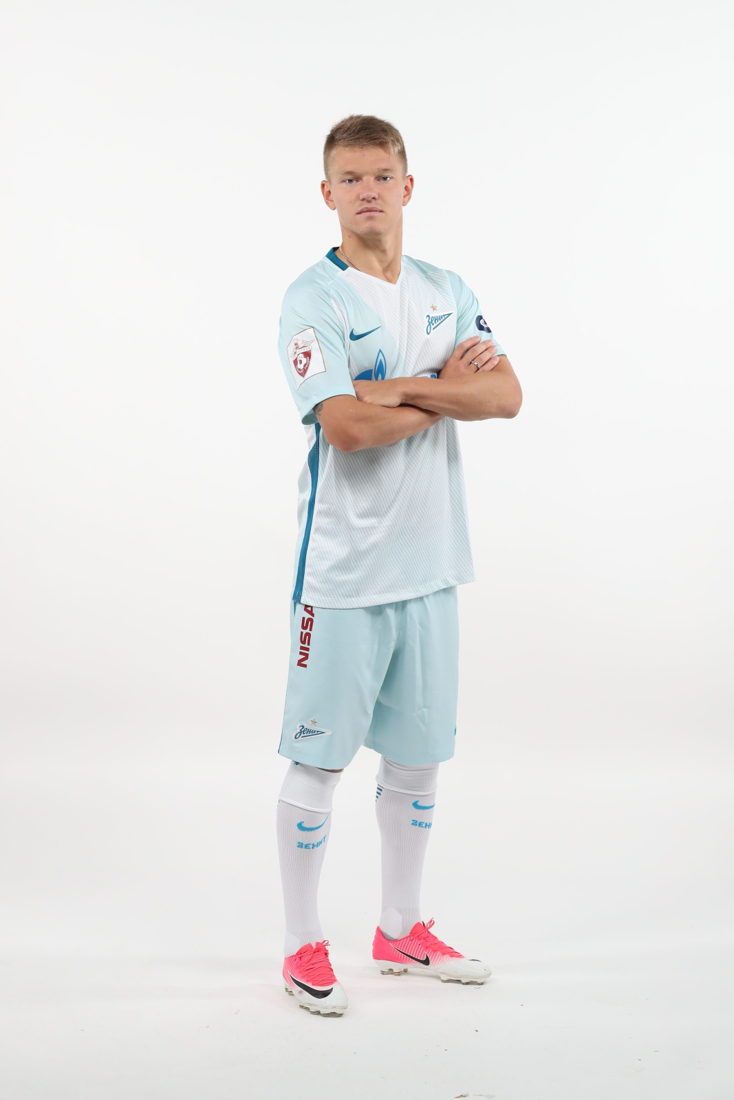 Фотосессия футболистов и тренеров основного состава ФК «Зенит» сезона 2017/2018