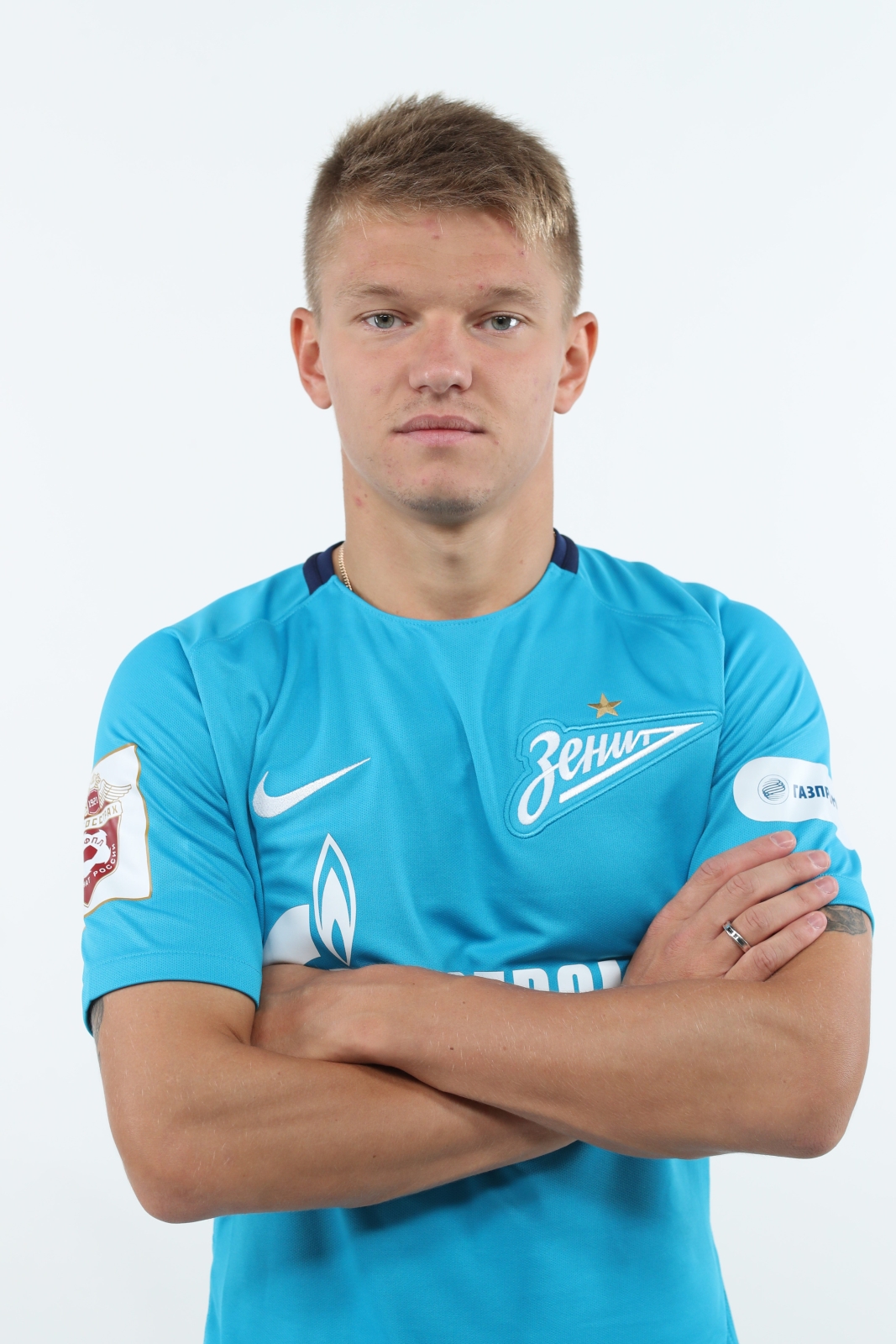 Фотосессия футболистов и тренеров основного состава ФК «Зенит» сезона 2017/2018