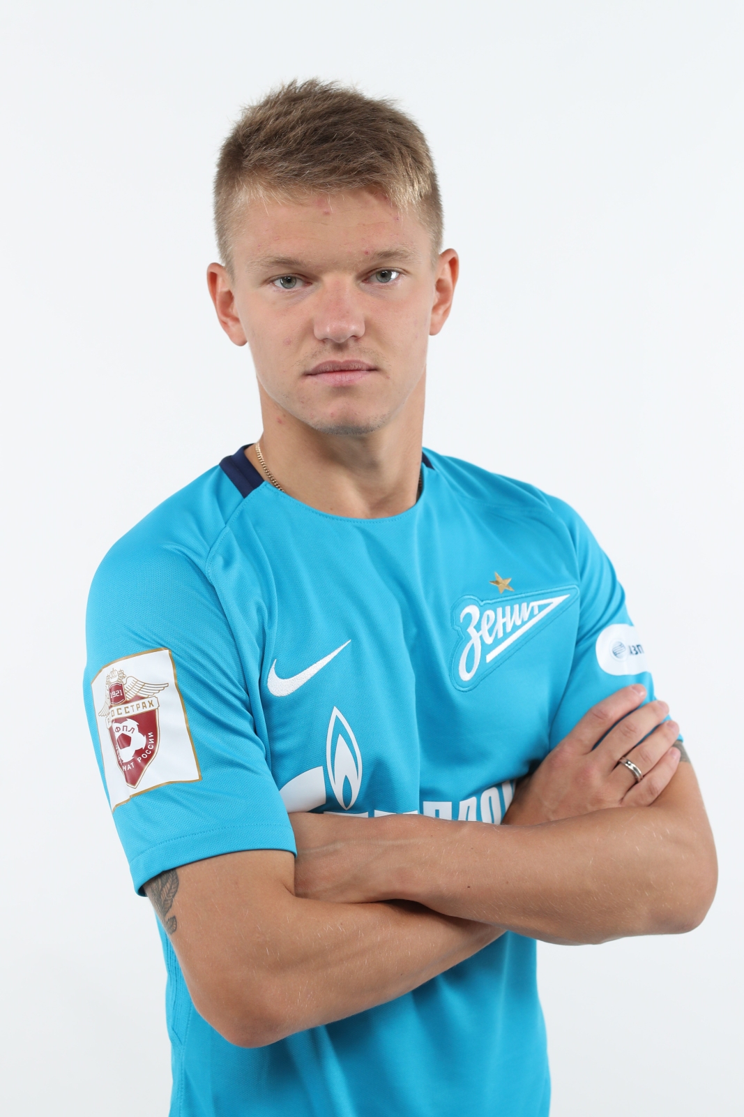 Фотосессия футболистов и тренеров основного состава ФК «Зенит» сезона 2017/2018