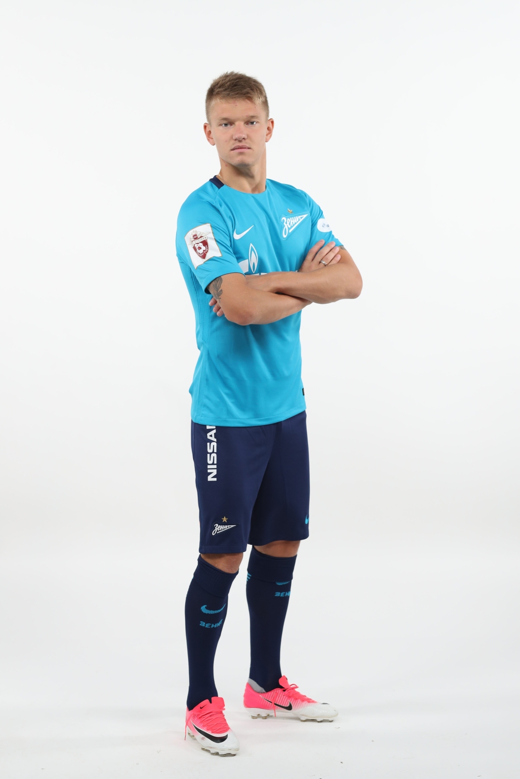 Фотосессия футболистов и тренеров основного состава ФК «Зенит» сезона 2017/2018