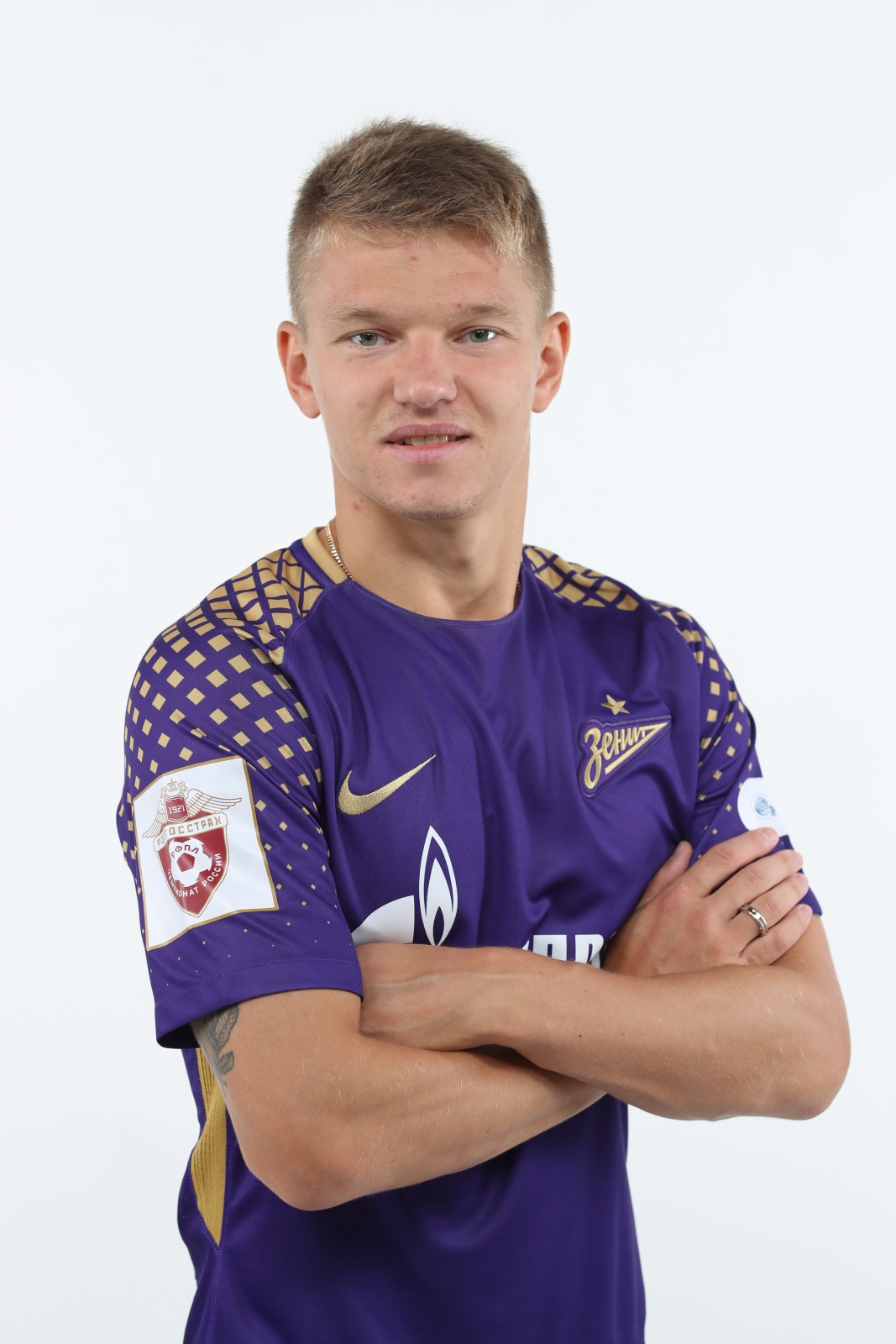 Фотосессия футболистов и тренеров основного состава ФК «Зенит» сезона 2017/2018