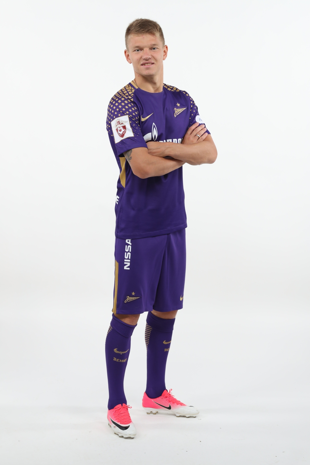 Фотосессия футболистов и тренеров основного состава ФК «Зенит» сезона 2017/2018