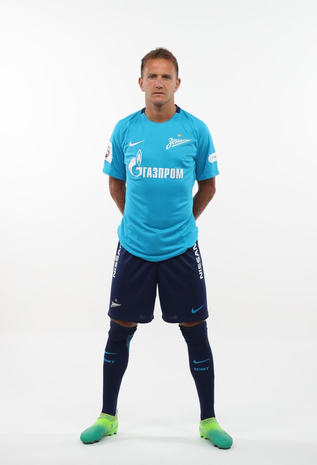 Фотосессия футболистов и тренеров основного состава ФК «Зенит» сезона 2017/2018