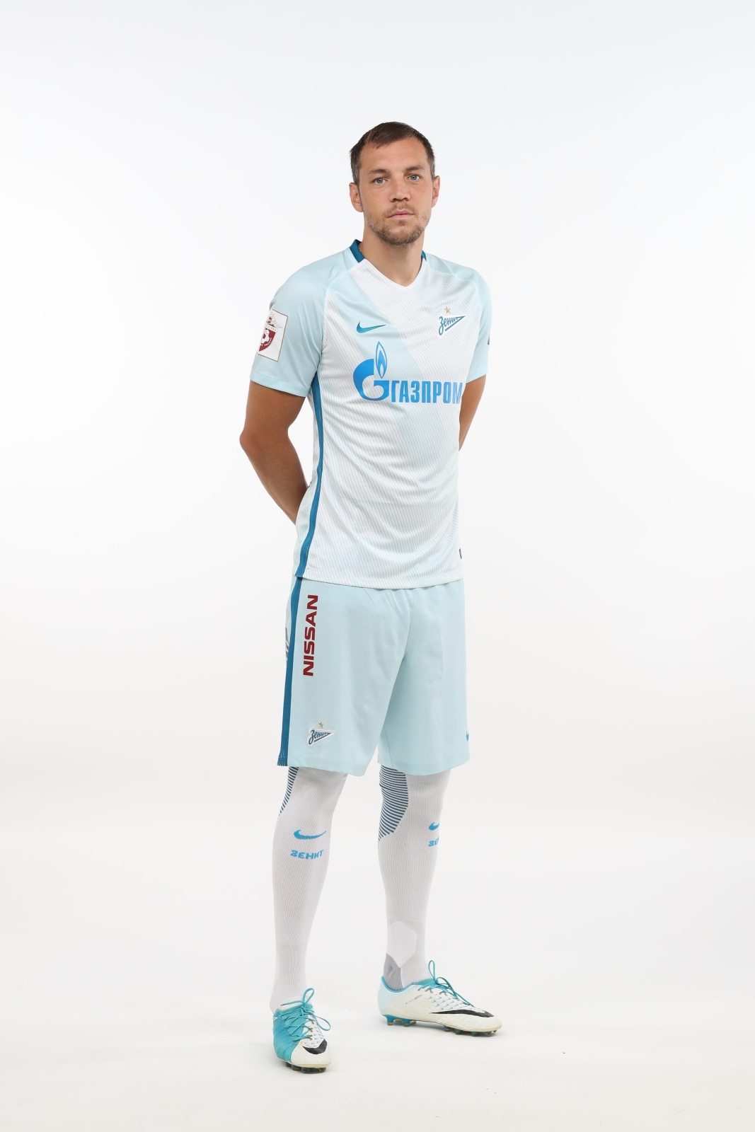 Фотосессия футболистов и тренеров основного состава ФК «Зенит» сезона 2017/2018