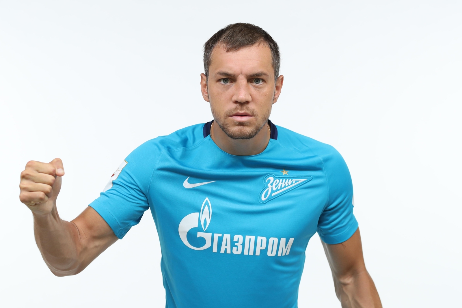 Фотосессия футболистов и тренеров основного состава ФК «Зенит» сезона 2017/2018