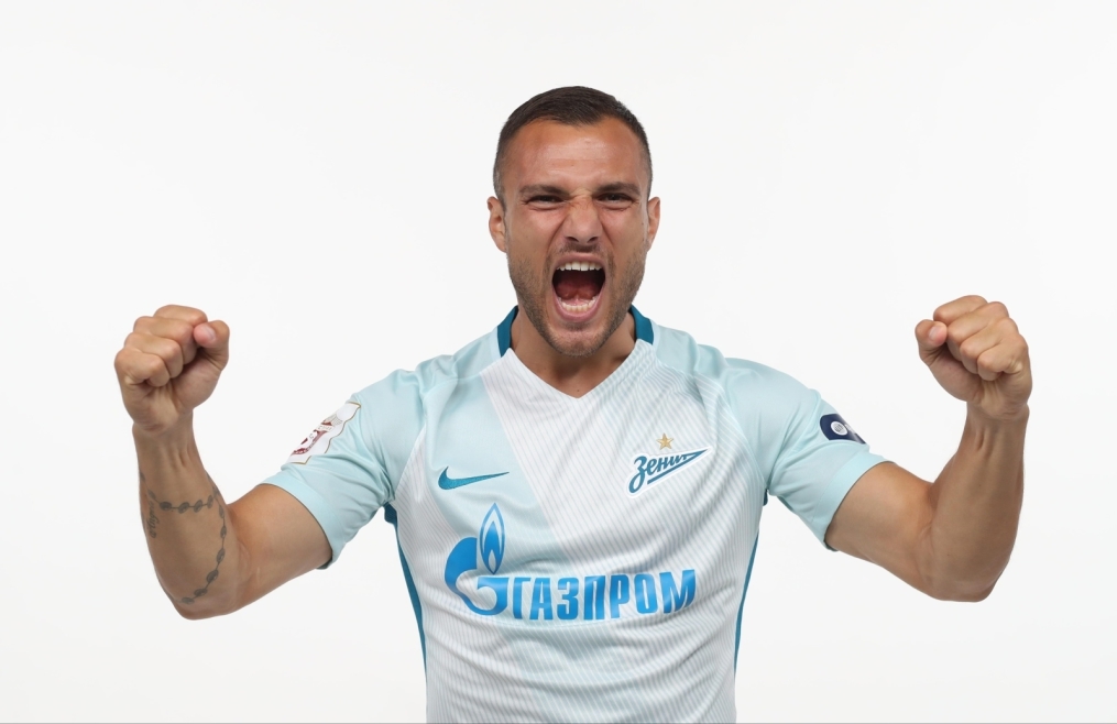 Фотосессия футболистов и тренеров основного состава ФК «Зенит» сезона 2017/2018