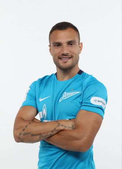 Фотосессия футболистов и тренеров основного состава ФК «Зенит» сезона 2017/2018