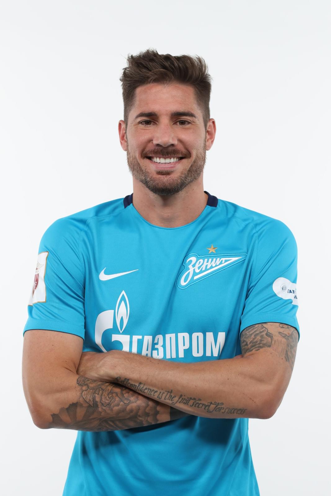 Фотосессия футболистов и тренеров основного состава ФК «Зенит» сезона 2017/2018