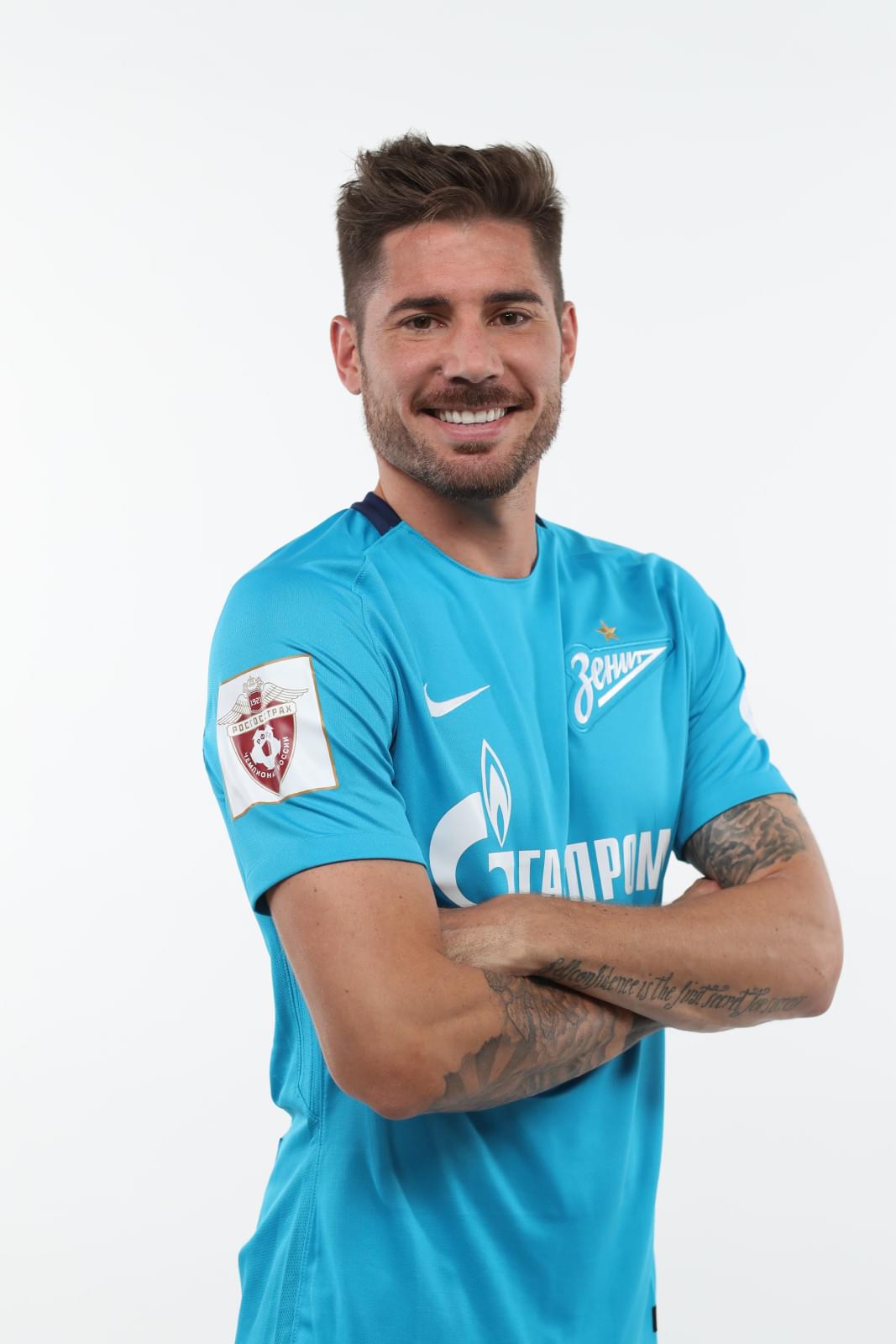 Фотосессия футболистов и тренеров основного состава ФК «Зенит» сезона 2017/2018