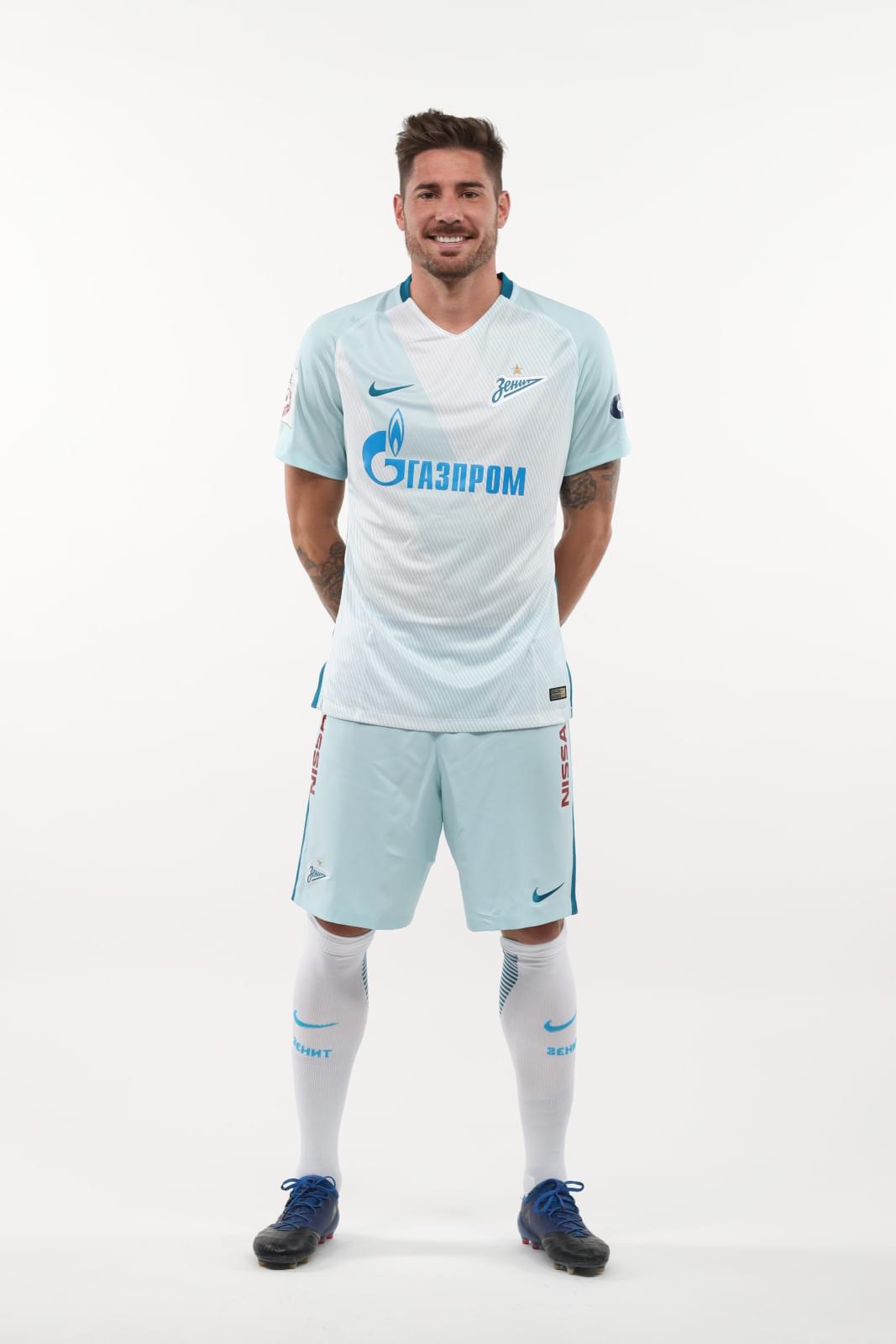 Фотосессия футболистов и тренеров основного состава ФК «Зенит» сезона 2017/2018