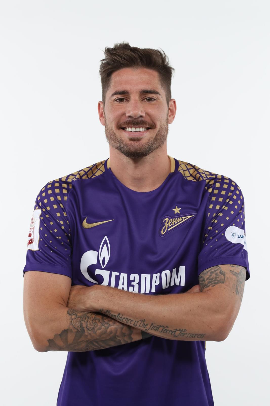 Фотосессия футболистов и тренеров основного состава ФК «Зенит» сезона 2017/2018