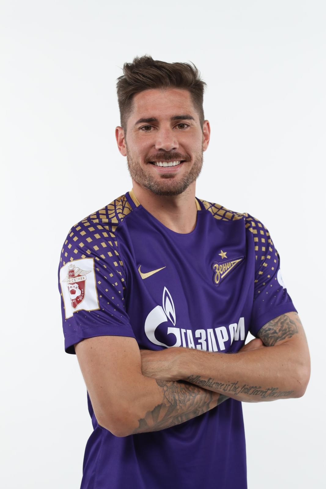 Фотосессия футболистов и тренеров основного состава ФК «Зенит» сезона 2017/2018