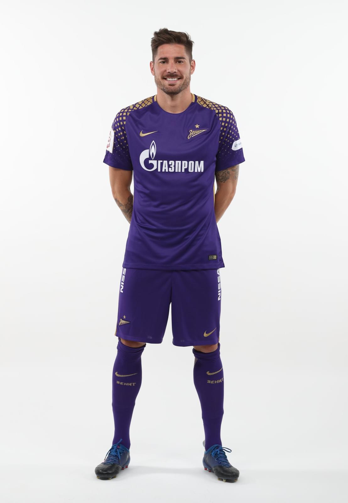 Фотосессия футболистов и тренеров основного состава ФК «Зенит» сезона 2017/2018