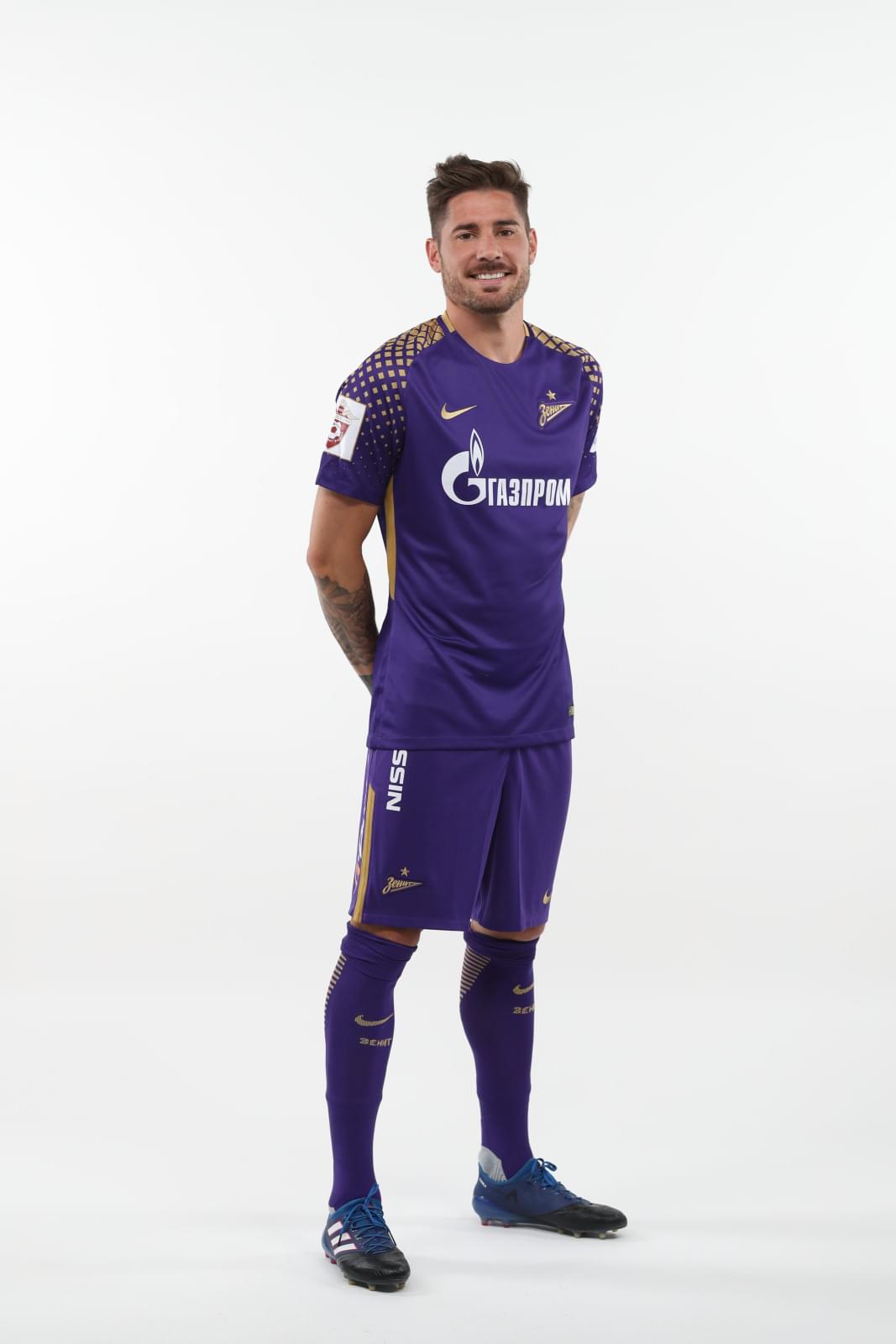 Фотосессия футболистов и тренеров основного состава ФК «Зенит» сезона 2017/2018