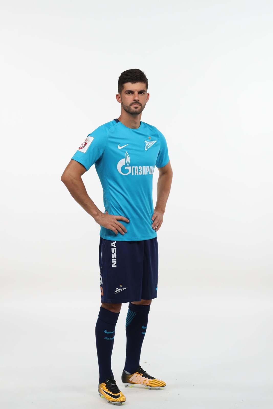 Фотосессия футболистов и тренеров основного состава ФК «Зенит» сезона 2017/2018