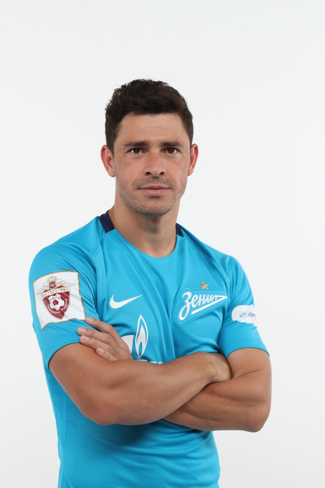 Фотосессия футболистов и тренеров основного состава ФК «Зенит» сезона 2017/2018