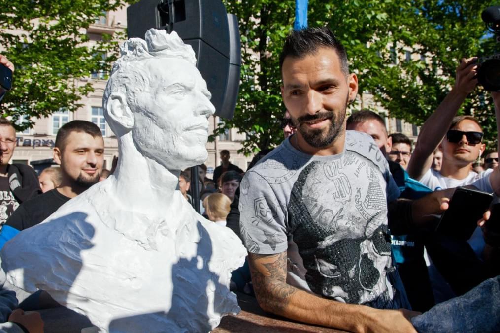 Церемония проводов Данни на Манежной площади