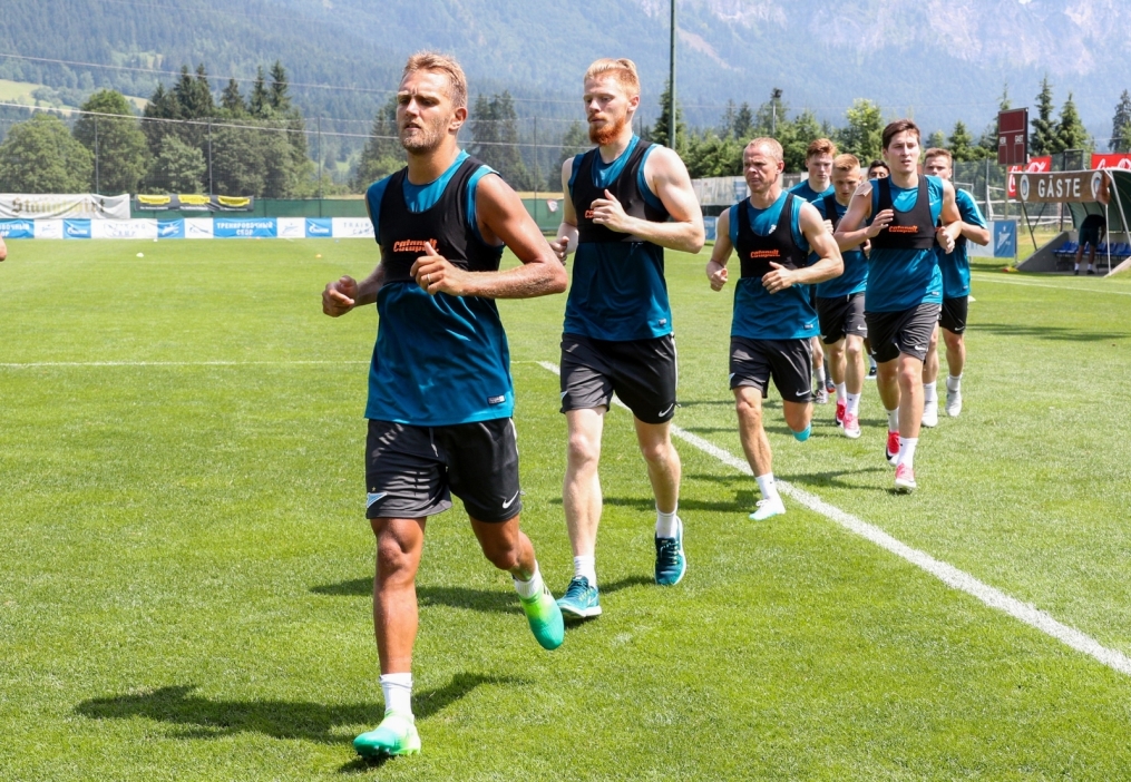 «Газпром»-тренировочные сборы в Австрии: 22 июня, утренняя тренировка