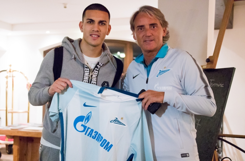 Леандро Паредес, первый день в «Зените»