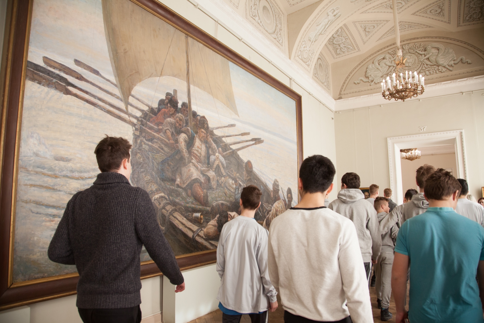 Экскурсия воспитанников Академии ФК «Зенит» в Государственный Русский музей