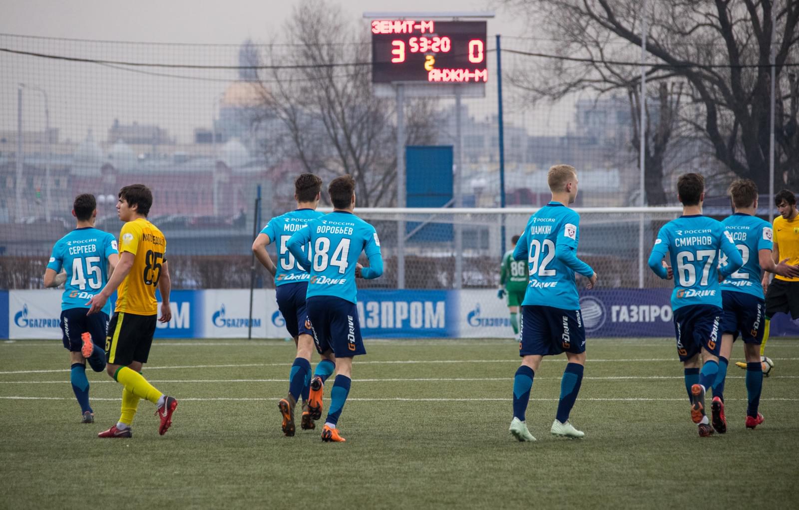 РОСГОССТРАХ-Первенство молодежных составов 2017/18, «Зенит»-м — «Анжи»-м