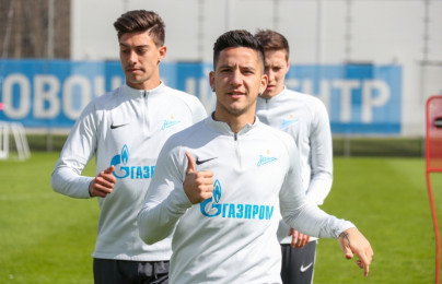 Тренировка «Зенита» перед матчем с ЦСКА