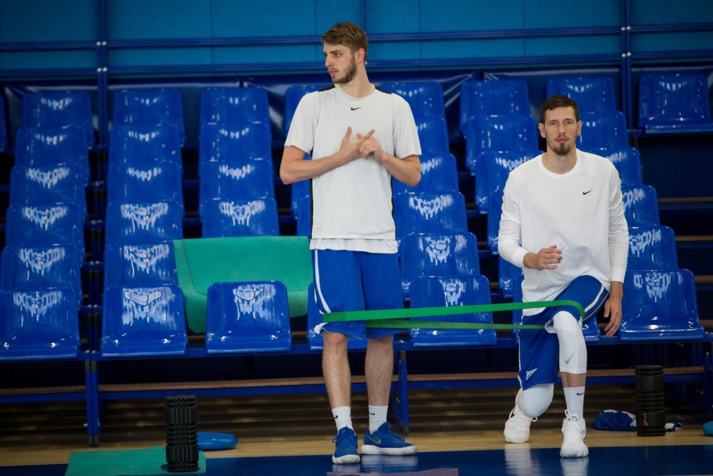 Первая тренировка БК «Зенит» перед «Финалом Четырех» Единой лиги ВТБ