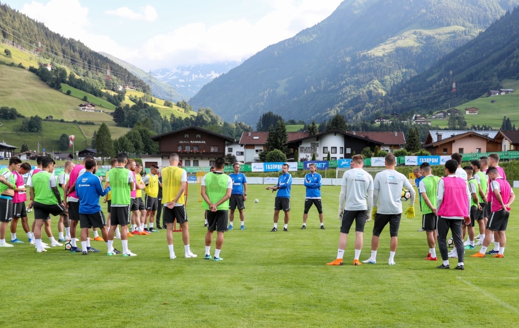 «Газпром» — тренировочные сборы в Австрии: 19 июня, вечерняя тренировка