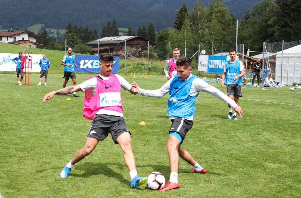 Вторые «Газпром» — тренировочные сборы в Австрии: 4 июля, утренняя тренировка