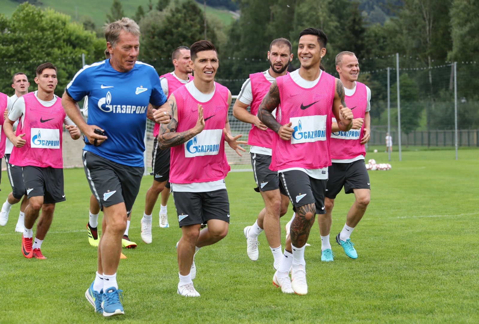 Третий «Газпром» — тренировочный сбор в Австрии: вечерняя тренировка 15 июля