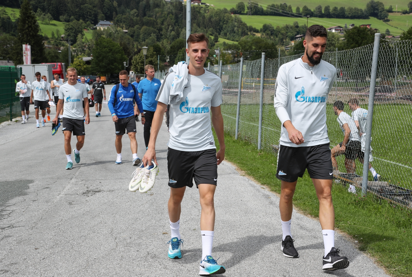 Третий «Газпром» — тренировочный сбор в Австрии: вечерняя тренировка 15 июля