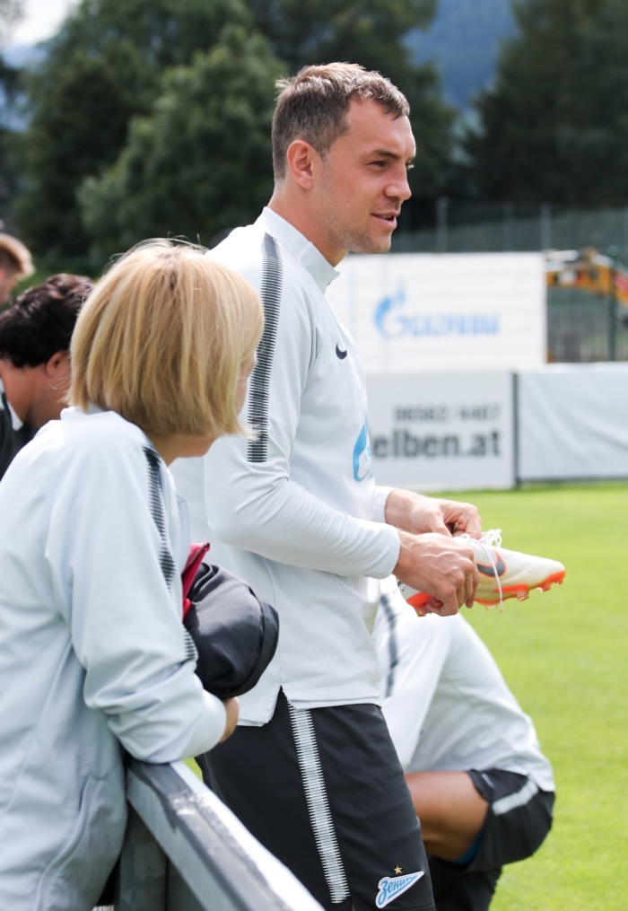 Третий «Газпром» — тренировочный сбор: 16 июля, утренняя тренировка